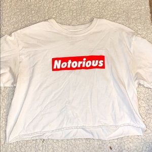 Notorious B.I.G Short Sleeve Crop Top